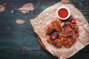 smocked chicken wings